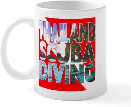 Miniatura 23 de CafePress Scuba Flag Diver Taza de café de cerámica de 11 oz (11.0 fl oz)