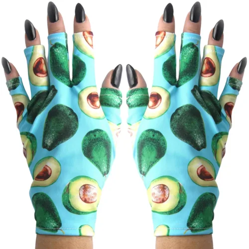 Miniatura 46 de ManiGlovz - Guantes de uñas originales con protección UPF 50+ UV Guantes de manicura de gel y guantes anti UV sin dedos para mujeres Se pueden