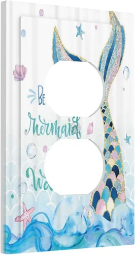 Miniatura 119 de Rainbow in the Clouds - Placas de Pared de Doble Interruptor de 2 Posiciones, Panel de Arte Rosa, Cubierta de Interruptor de Luz, Placa Frontal Arco