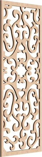 Miniatura 56 de Smithfield Paneles de pared decorativos de madera con calado, 13 3/8 pulgadas de ancho x 34 3/8 pulgadas de alto x 3/8 de alto, roble rojo rojo