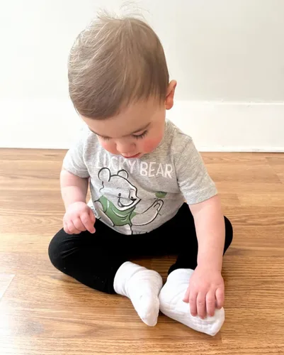 Miniatura 3 de Simply Kids Calcetines tobilleros antideslizantes para bebé, agarre superior, algodón suave, para niñas y niños activos (de 0 a 7 años)