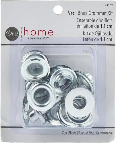 Miniatura 2 de Dritz Home 44388 Kit de ojales, 10 juegos con herramientas, 7/16 pulgadas, latón