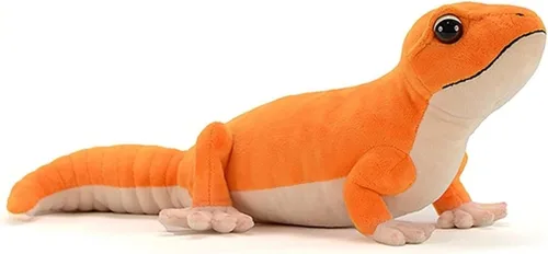Tiny Heart Juguete de peluche Gecko de cola gecko de simulación, 15.74 pulgadas, súper suave y lindo, figura de animal de peluche realista,