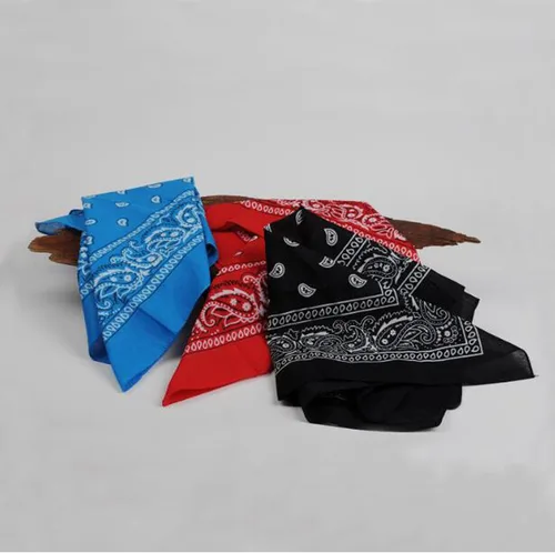 Miniatura 8 de BSLINO Bandanas 22 X 22 pulgadas 100% algodón novedad impresión de doble cara Paisley Cowboy Bandana Party Favor bufanda diadema pañuelos, Paisley