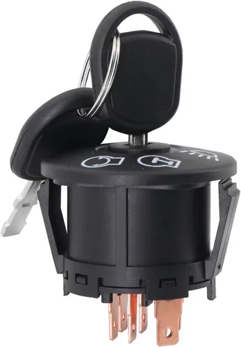 Miniatura 9 de Interruptor de encendido Tektall con llave de 7 terminales, reemplazo para John Deere L100 L105 L107 L108 L110 L111 L118 L120 L130 125 135 145 155c