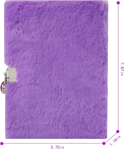 Miniatura 7 de Diario de unicornio para niñas con cerradura, juguetes de unicornio de peluche, regalo para niñas adolescentes, cuaderno de escritura de unicornio