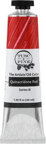 Miniatura 160 de Tusc & Pine Pintura al óleo Artist – Alizarin Crimson, 1.4 fl oz, sin amarilleo, consistencia rica y cremosa, carga máxima de pigmento, pinturas al