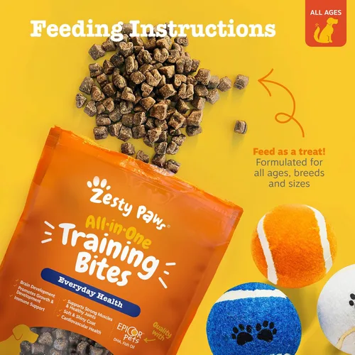 Miniatura 4 de Zesty Paws Golosinas de entrenamiento para perros y cachorros, golosinas para entrenamiento para perros, masticables saludables para la salud
