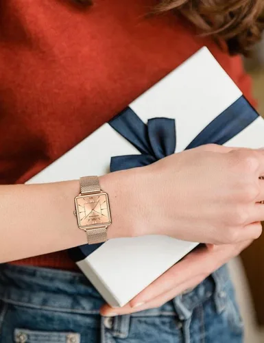 Miniatura 5 de Reloj de pulsera vintage para mujer, estilo cuadrado, estilo vintage, para mujer