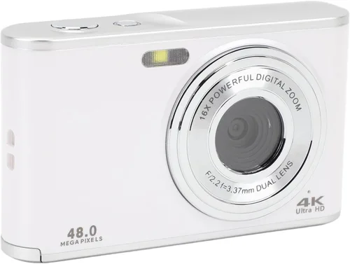 Miniatura 10 de Cámara digital 4K, cámaras de enfoque automático de 48 MP para fotografía, cámara compacta de vlogging con cámara dual, punto de zoom 16X y cámara