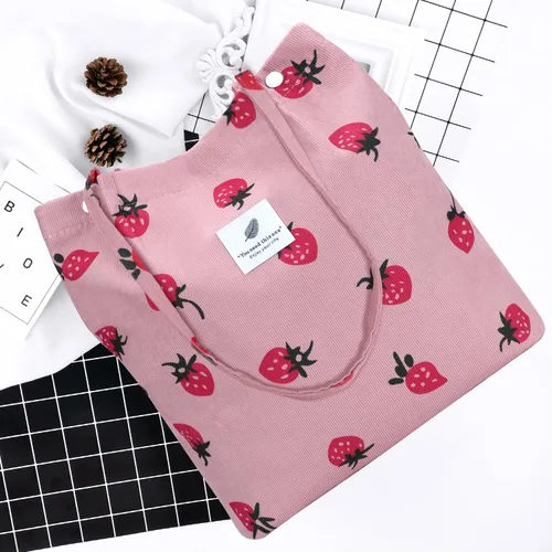 Miniatura 108 de Ayieyill - Bolsa de pana para mujer y niña, con correa de lona para colgar al hombro, bolsa con bolsillo