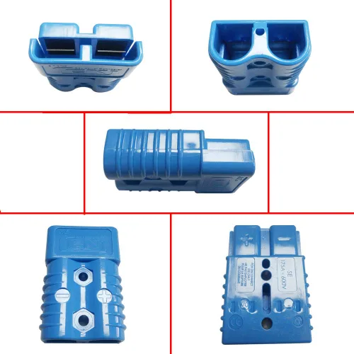 Miniatura 2 de Conector de batería de 175 amperios 600 V, conector de enchufe de batería de 175 amperios (azul, 1/0AWG)