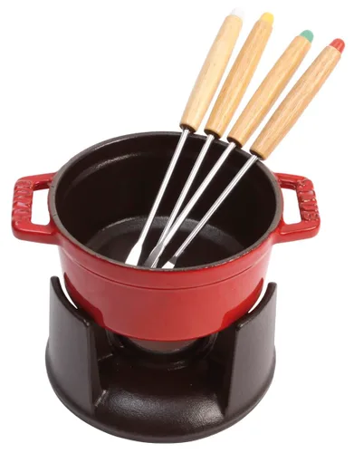 Miniatura 5 de STAUB Juego de mini fondue de hierro fundido, 10cm/3.94", negro