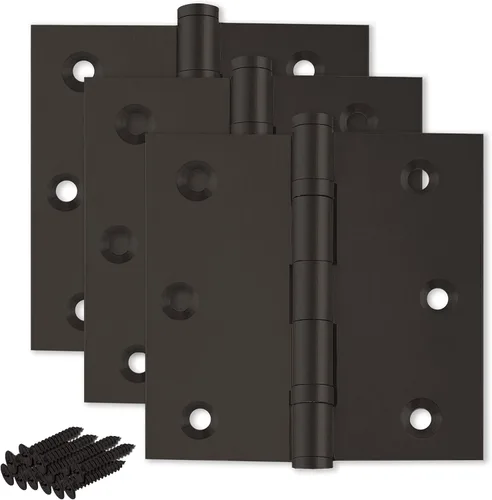 Miniatura 30 de Solid Brass Door Hinge Heavy Duty Ball Bearing 3.5 x 3.5 Inch - Set of 2 Hinges (Antique Brass)