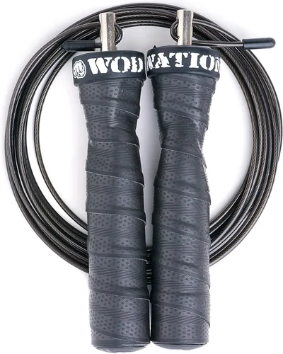 Miniatura 2 de WOD Nation Cuerda de saltar Attack Speed: Cuerdas ajustables para saltar: Sistema único de entrenamiento con dos cables: Una gruesa y una ligera