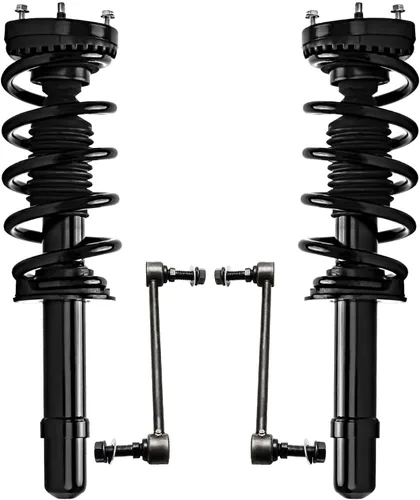 Miniatura 50 de Detroit Axle - Kit de puntales delanteros para Jeep Grand Cherokee 2005-2010 2006-2010 Commander 2007 2008 2009, 2 montajes rápidos de 2 barras