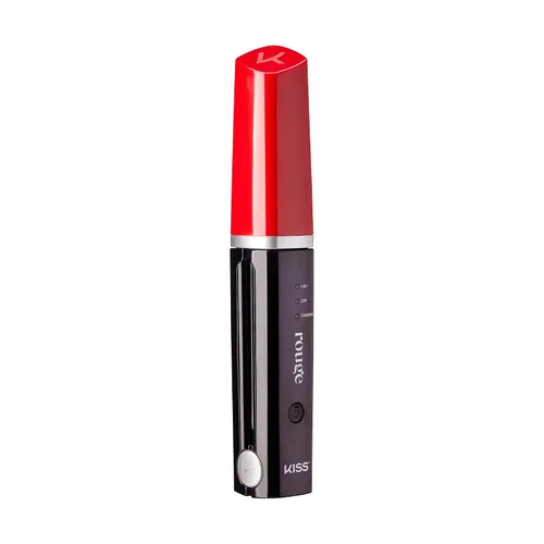 Miniatura 12 de KISS Plancha plana inalámbrica Rouge Plancha de pelo portátil, placas de cerámica de turmalina, 350°F - 420°F, batería de iones de litio recargable