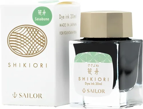 Sailor - Pluma estilográfica, 13-1008-234 SHIKIORI Tinta embotellada, Shikiori, Grass Play, Sasafune, Dye, 0.7 fl oz (0.7 fl oz)