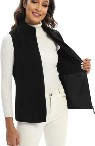 Miniatura 4 de Xeoxarel Chaleco de forro polar para mujer con 6 bolsillos (XS-2XL)