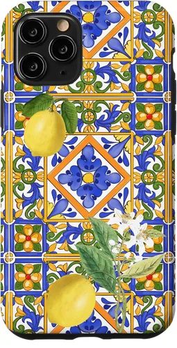 Miniatura 29 de Sicilian,Italian,Summer,Tiles,Citrus,Mosaic,Majolica Art Case for iPhone 17