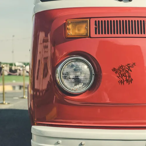 Miniatura 6 de 2 calcomanias Joker Haha para parabrisas de coche, calcomanías serias y malvadas para carrocería, ventana, parachoques, portátil, taza, adhesivos