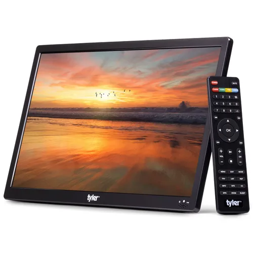 Miniatura 9 de Tyler TV Monitor LCD Portátil de 16" con Batería Capacidad Inalámbrica HD-TV, HDMI, USB, RCA, AC/DC, Radio FM, Cargador de Coche, Control Remoto