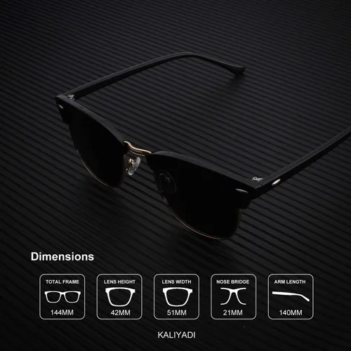 Miniatura 4 de KALIYADI Gafas de sol polarizadas para hombre y mujer, unisex, para conducir, protección UV