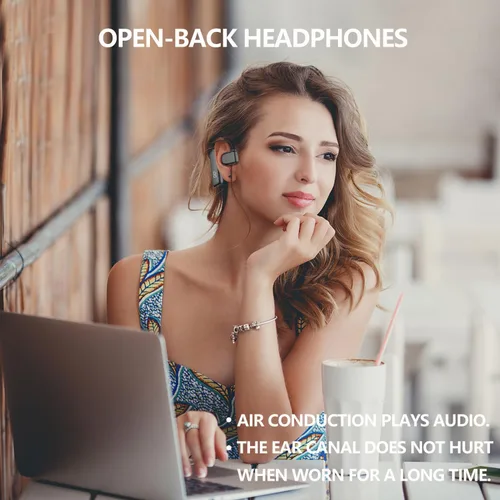 Miniatura 7 de Auricular Bluetooth V5.3 Auricular Bluetooth de un solo oído, con cancelación de ruido y compatible con micrófono, tiempo de conversación de 30