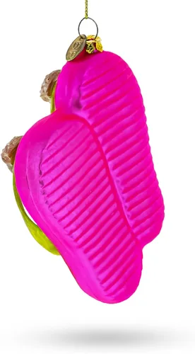 Miniatura 3 de Pretty Pink Flip Flops Slippers Glass Christmas Ornament