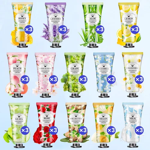 Miniatura 7 de VISCOO Paquete de 42 regalos de crema de manos para mujeres, regalo de agradecimiento al profesor/regalos de graduación, mini loción hidratante