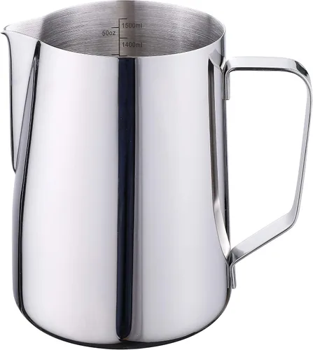 Miniatura 7 de Jarra de espuma de leche de 20 onzas, taza de acero inoxidable, perfecta para jarras de vapor de arte con leche, vaso de espuma de leche de acero