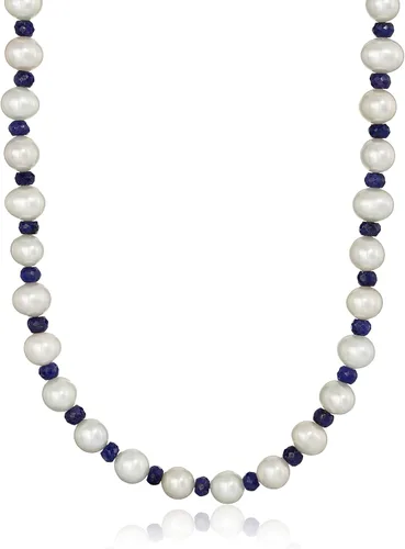 Miniatura 2 de 7, 7,5, perlas de agua dulce cultivadas de color blanco con 4hebra de infinitas5mm. Collar, 50