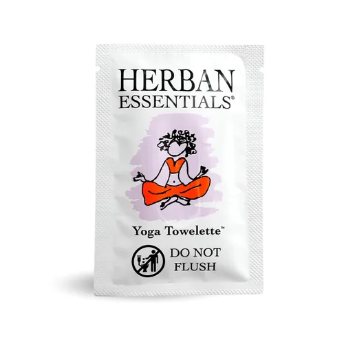Miniatura 2 de Herban Essentials Toallitas para esterillas de yoga, aceite esencial de lavanda, toallitas húmedas envueltas individualmente para toallitas después
