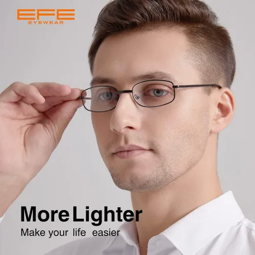 Miniatura 2 de EFE Lentes de lectura con marco de alambre de metal para hombres y mujeres, lentes ligeros con bisagra de resorte 1.0, paquete de 4
