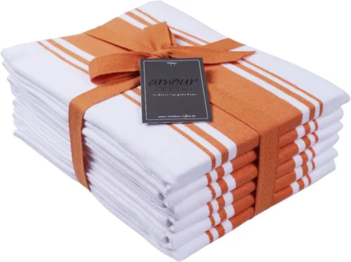 Miniatura 20 de AMOUR INFINI Toallas de cocina 100% algodón, paquete de 4, altamente absorbentes, de secado rápido, toallas de cocina a rayas de primera calidad