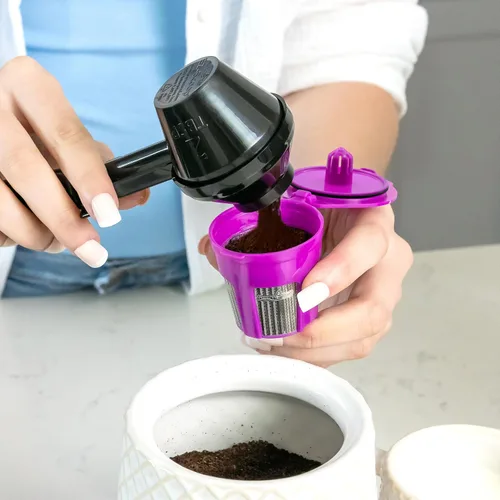 Miniatura 3 de Perfect Pod Cafe Fill Deluxe 1-Stream reutilizable K Cup - Compatible con Keurig 1.0 2.0 Plus K-Duo K-Mini K-Select K-Compact K-Elite y cafeteras