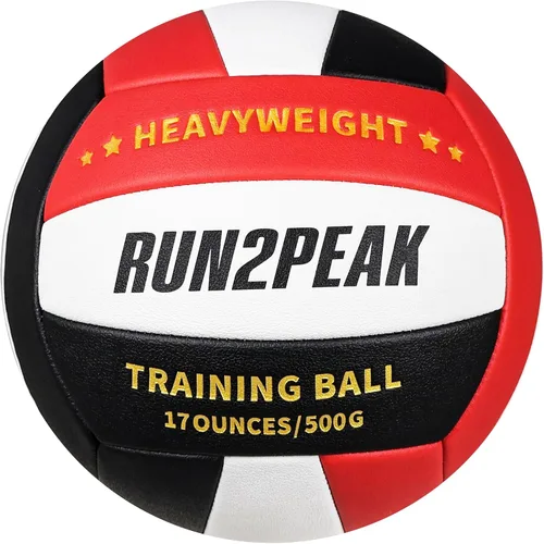 RUN2PEAK Setter Training Volleyball Official Size 5 Volleyballs Heavy Weight Ball PU Practice Volley Balls for Indoor Rebounder Equipment Setters