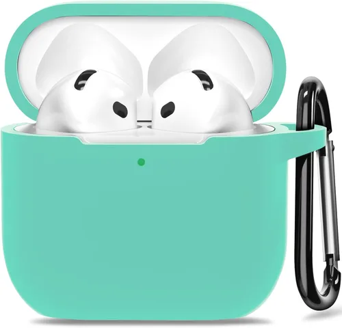 Miniatura 8 de Funda para AirPods 4, funda de silicona compatible con Apple AirPods de 4ª generación, color rojo