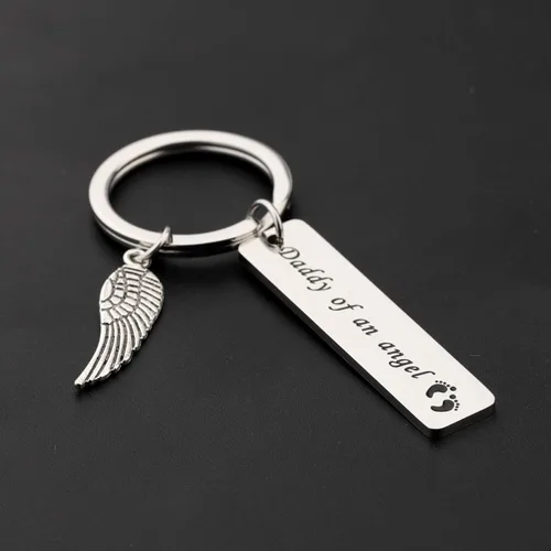 Miniatura 3 de WUSUANED - Llavero para bebé, diseño de mamá y papá de un ángel