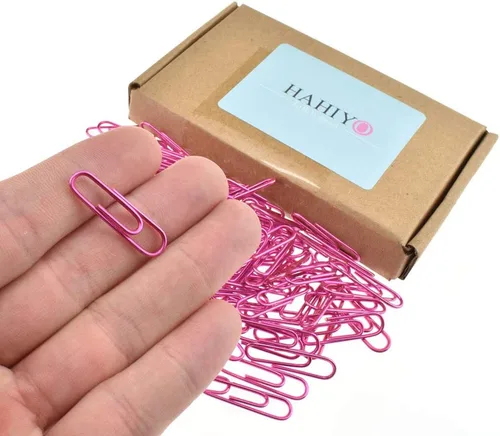 Miniatura 24 de HAHIYO Clips de papel grandes de 1.1 pulgadas (1.102 in) de longitud, clips negros con revestimiento de vinilo para evitar arañazos y desgarros