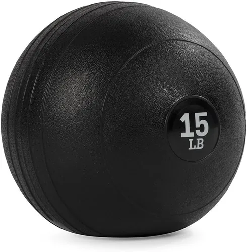 Titan Fitness Rubber Slam Ball, Dead Weight Ball Absorbs Impact, Minimal Bounce, Textured Surface for Strength and Conditioning, Cardio Workouts,