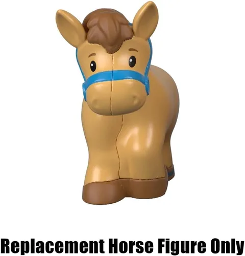 Miniatura 5 de Pieza de repuesto para Fisher-Price Little People Farm Animal Friends - GFL21 ~ Figura de caballo marrón claro de repuesto