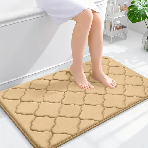 Miniatura 267 de OLANLY Alfombra de Baño de Espuma Viscoelástica de 24 x 16 pulgadas, Ultra Suave y Absorbente, Alfombras de Baño Antideslizantes, Cómodas, Lavables