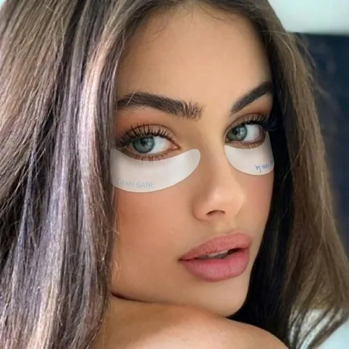 Almohadillas reutilizables de silicona para los ojos, juego de 2 (1 par) – Parches de extensión de pestañas debajo de los ojos para levantamiento de
