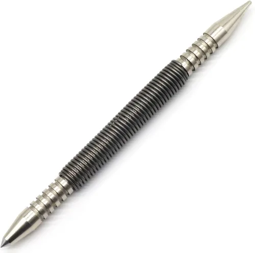 WHLLING Set de clavos de doble cabeza de 1/16 ″ y punzón central de 3/16 pulgadas, juego de uñas de resorte de fuerza de golpe de 3500 PSI