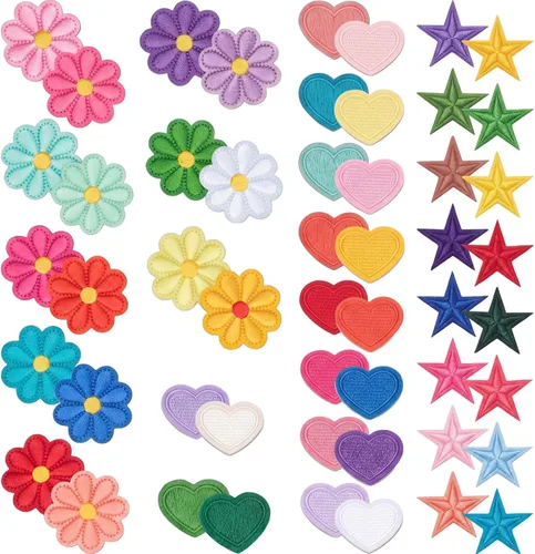 156 Pcs Glitter Self Adhesive Letters Chenille Clothing Patches Embroidered Repair Fuzzy Patches Alphabet Gold Trimmed Preppy Clothing Badges Sewing