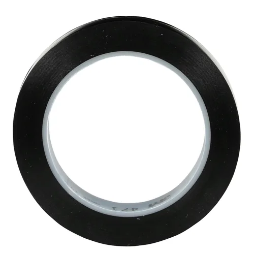 Miniatura 3 de 3M Cinta de vinilo 471, 3/4" x 36 yardas, 5.2 mil, negro (paquete de 48), cinta negra para piso, alternativa de pintura para marcado de piso