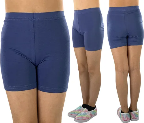 Miniatura 4 de ToBeInStyle Pantalones cortos de mezcla de algodón y elastano para niñas