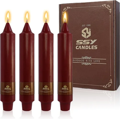 Miniatura 55 de Candelabros cortos de 5 pulgadas con velas cónicas verde oscuro, 4 piezas para cena, hogar, boda, fiesta, decoración