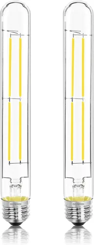 Miniatura 20 de Bombillas LED tubulares T10 de 5 pulgadas, bombillas Edison vintage E26 de 4000 K, regulables, 4 W igual a 40 vatios, 400 lúmenes, bombillas